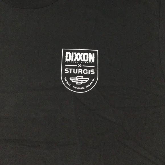 Dixxon Men's Black Ride The Roar Rally Badge Sturgis Shirt - Picture 3 of 8